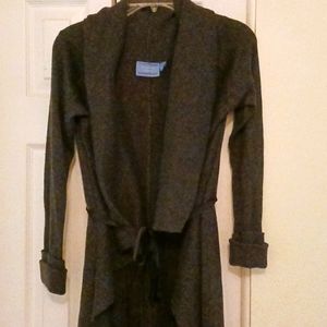 Simply Vera Vera Wang Woman's Long Open Front Sweater Size Large Fall
